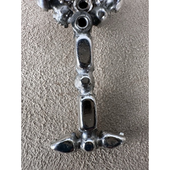 Vtg Unsigned Weiss Rhinestone Cocktail Glass & Shaker Brooch Pin Set Estate - Picture 14 of 16